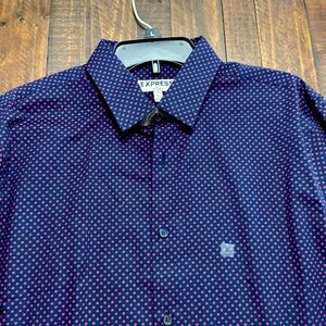 NWT express men’s button down large, long sleeved shirt